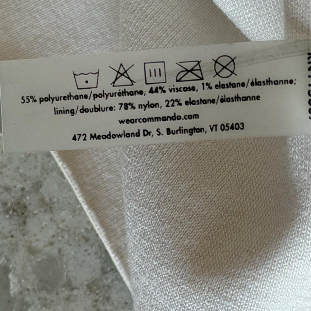 🆕 Commando Faux Leather Sleeveless Signature Dress White Medium - Picture 5 of 13